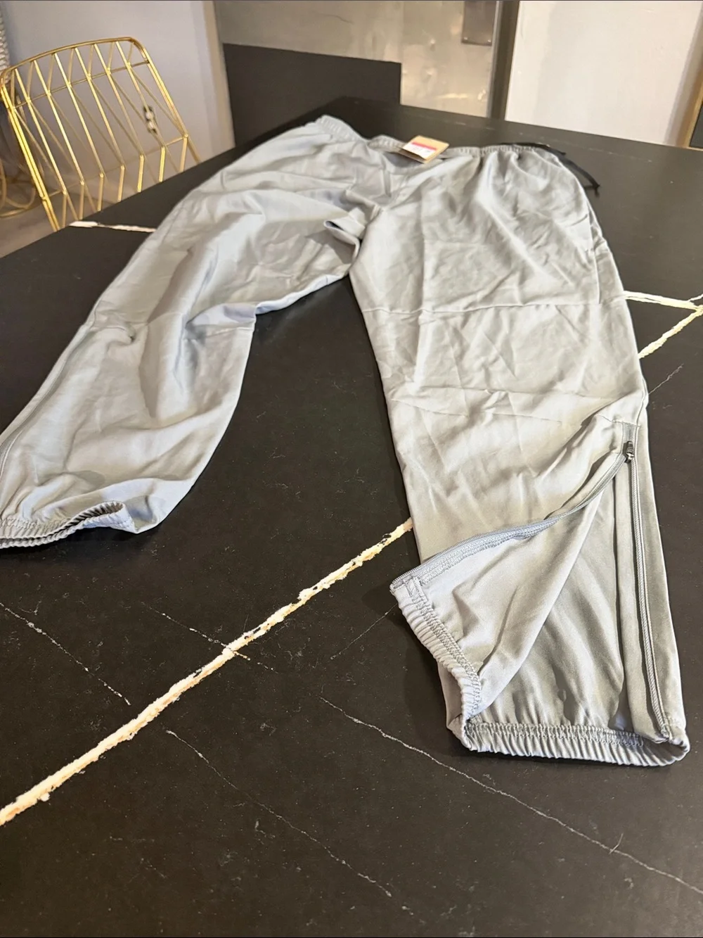 Nike MeoCasual Elastic-Waist Gray Pants